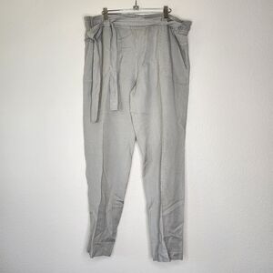 Anthropologie Cartonnier Linen Paperbag Tie Pants M